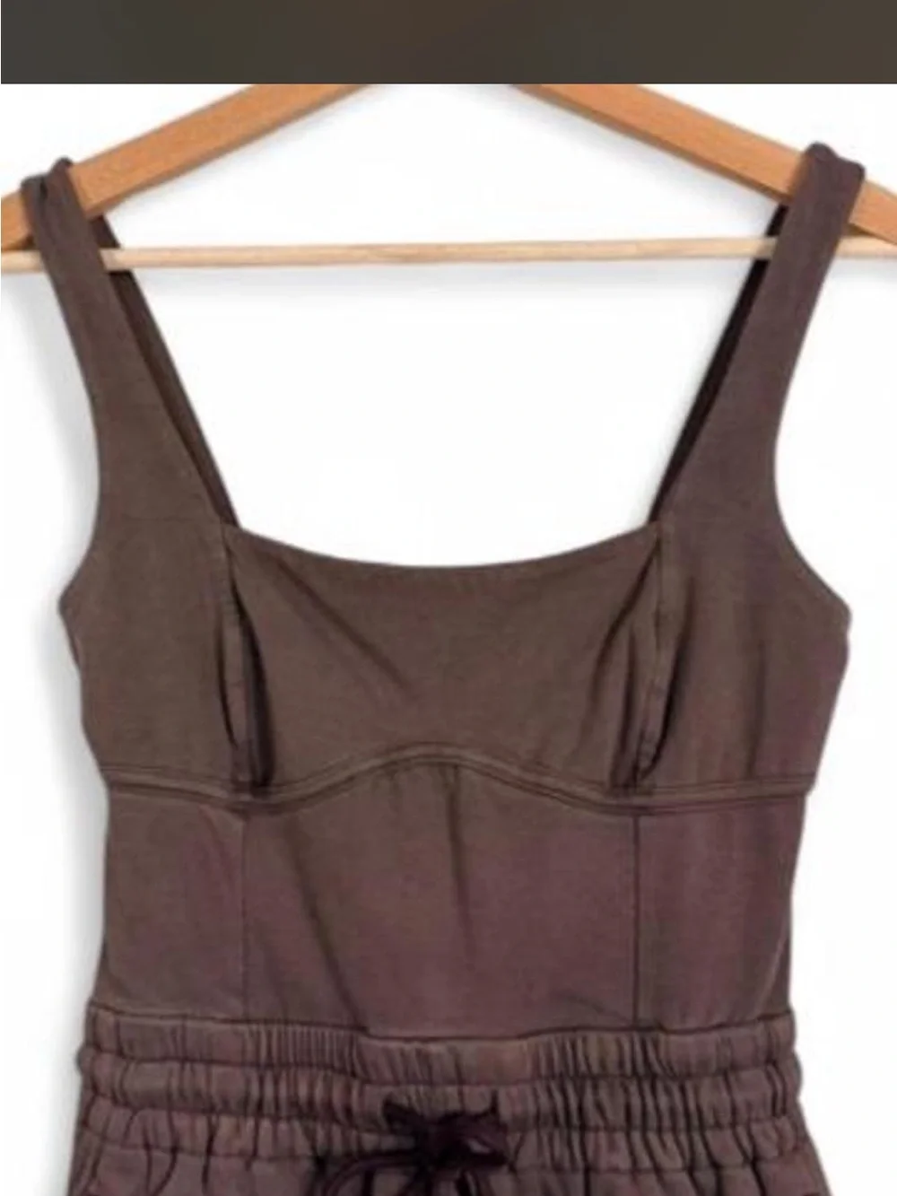 nwot FREE PEOPLE -brown inbound onesie XS